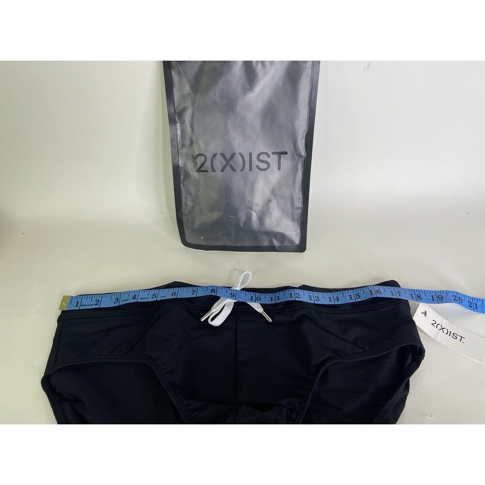 2XIST Essentials Rio Swim Brief Swimwear Bottoms Black Mens Size XL - Picture 5 of 6